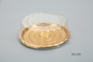 Boîtes à gâteaux rondes jetables en plastique PET, contenants de stockage pour aliments, sushis, salades, bonbons, usage industriel, lot de boîtes en plastique PET - Product Image 2