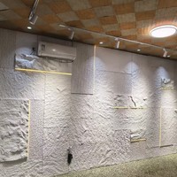 Panel Dinding Dekoratif PU Stone Skin, Batu Tiruan Ringan, Pelapis Batu Jamur Tanpa Sambungan untuk Dinding Eksterior