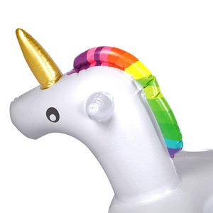 Inflatable Unicorn Swimming <b>Ring</b> 70x50cm <b>Cartoon</b> Design For Children Water Sports Float - Product Image 3