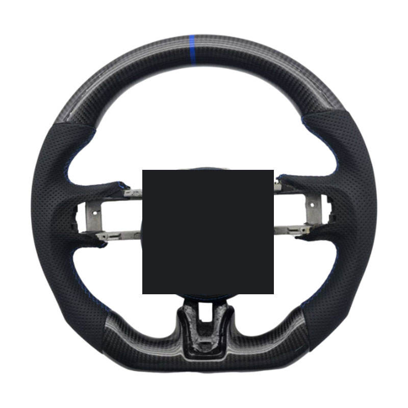 คาร์บอน + หนังพรุน + แถบเย็บสีน้ำเงิน