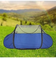 Moustiquaire pliante pop-up portable anti-moustiques à montage rapide, design bateau pour le camping et les voyages en extérieur
