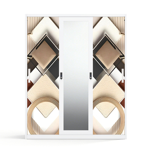 Armario de Acero Impreso con Puertas Correderas con Espejo de 1500 mm - Product Image 2