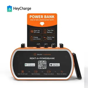 Sharing Power Bank System Solar Phone Charge Pay Station Powerbank Vending Machine With NFC Rent Portable Charger