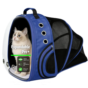 Portable Expandable Cat Travel Bag Foldable Pet <b>Carrier</b> <b>Backpack</b> Style <b>Carrier</b> with Extra Space Breathable Mesh Panels - Product Image 5