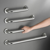 Barres d'appui droites en acier inoxydable 304 ADA personnalisées en usine, barres d'appui de sécurité pour douche et toilettes, barre d'appui 304 pour personnes âgées