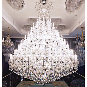 Grandi <span class=keywords><strong>Lampadari</strong></span> di Lusso per Sale Banchetti, <span class=keywords><strong>Lampadari</strong></span> in Cristallo Personalizzati per Hall di Hotel, Lampadario a Sospensione - Product Image 1