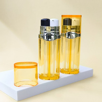 15ml + 15ml double chambre 2 en 1 PET bouteille intérieure lotion pompe bouteille 30ml Double plastique cosmétique Airless lotion pompe bouteilles PCR