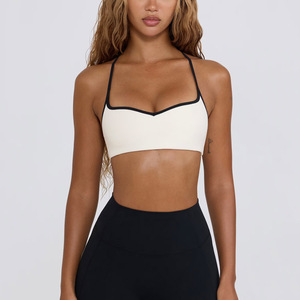 Sujetador deportivo sin costuras a la moda para mujer 2025, sujetadores de <span class=keywords><strong>Yoga</strong></span> ligeros ajustables, Top corto transpirable con acolchado extraíble de talla grande - Product Image 1