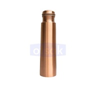 Bouteille d'eau en cuivre classique de qualité supérieure, réutilisable, écologique, anti-fuite, personnalisable, pour la maison, le bureau, les voyages, la rentrée scolaire, portable