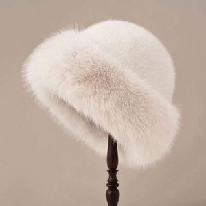 New Fluffy Fur <b>Bucket</b> Hat for Women Plush Fisherman Hat Warm Women's Winter Hat Thicken Cold Snowy Day Panama Cap Christmas Gift - Product Image 5