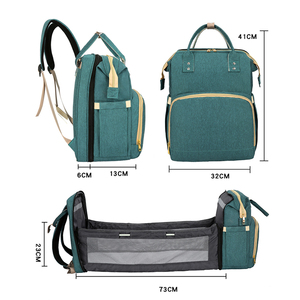 Momie Grande Capacité Sac de <span class=keywords><strong>Poussette</strong></span> Maman Bébé multi-fonction Imperméable À L'eau En Plein Air Voyage Sacs À Couches - Product Image 3