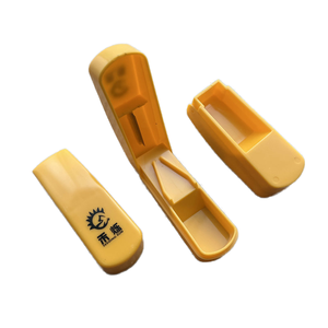 Mini cortador de <span class=keywords><strong>pastillas</strong></span> 2 en 1 de almacenamiento Invisible portátil y organizador divisor a prueba de polvo caja trituradora de Medicina de tableta de drogas de plástico - Product Image 2