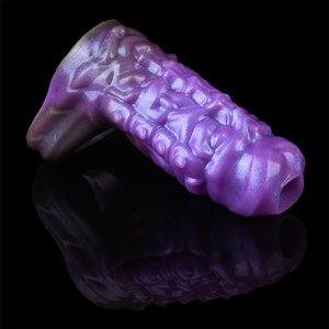 SHAZ-3005 Penis Sleeve Extender Enhancer Realistic <b>Dildos</b> Condom Delay Ejaculation Cock Ring Testis <b>Dildo</b> - Product Image 3
