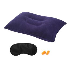 Almohada de Viaje Inflable para Camping, Pequeña, Cuadrada, de Tela Flocada, con Soporte para el Cuello, para Campamento, Senderismo y Oficina - Product Image 4