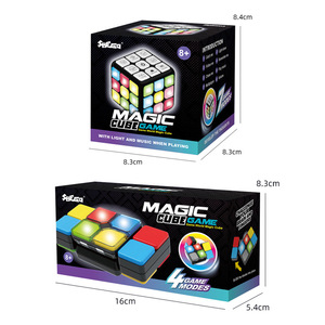 Cubo mágico electrónico 3x3 con luces y música para niños de 5 a 14 años, juguete educativo - Product Image 5