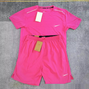 Ensemble <span class=keywords><strong>de</strong></span> <span class=keywords><strong>t</strong></span>-shirts <span class=keywords><strong>de</strong></span> <span class=keywords><strong>sport</strong></span> à séchage rapide, respirant et anti-transpiration, ensemble <span class=keywords><strong>de</strong></span> <span class=keywords><strong>sport</strong></span> uni pour la course à pied et le fitness - Product Image 2