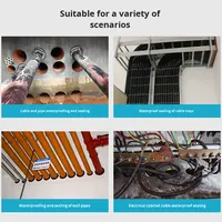 Colle moussante en polyuréthane chloroprène haute résistance Agent d'étanchéité de tuyau de câble étanche ignifuge Expansion de remplissage de trou de mur
