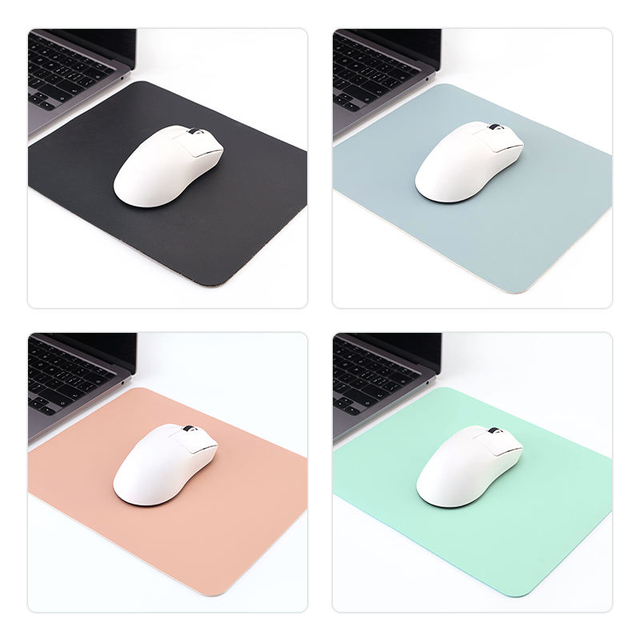 Hot Selling Premium MousePad Small Size Smooth Leather Surface Rubber Base Waterproof Mouse Pad