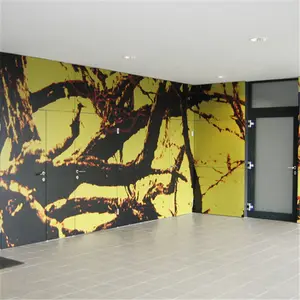 Pannelli murali decorativi in venatura del legno superficie solida hpl rivestimento parete hotel laminato pannelli di parete