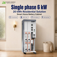 Système de stockage d'énergie solaire JApower 6kW 20kWh monophasé tout-en-un pour maison résidentielle avec onduleur hybride Deye