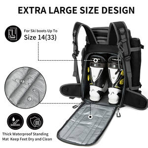 Mochila para Botas de Esquí y Snowboard con Logotipo Personalizado, Muestra Gratuita, Cuero Genuino, Impermeable, Desmontable, Capacidad de 36-55L, Regalo Promocional - Product Image 4