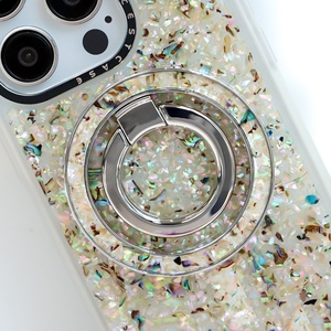 Anneau de maintien magnétique personnalisé pour téléphone, rotation à 360 degrés, béquille en perle, support d'anneau de maintien pour iPhone 16 15 14 13 12 11 Series - Product Image 2