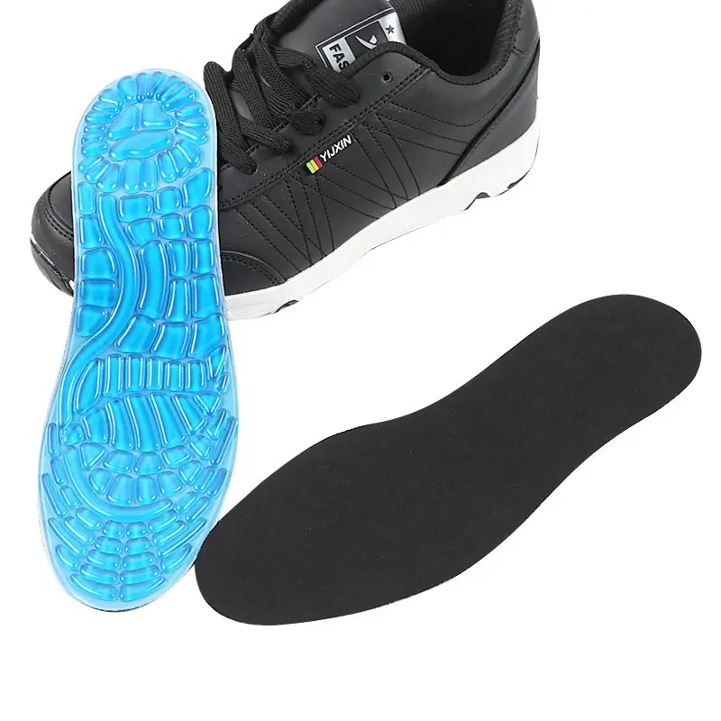 卸売カスタムロゴジェル素材靴インソール吸収汗通気性靴インソール男性用と女性用
