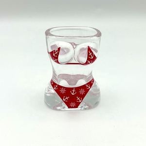 Hot Selling Hand Painted Souvenir Gifts Shot Glass <b>Boob</b> Shape Bikini Sexy Body Shape Shot Glass Cup Bikini Shot Glass - Product Image 3