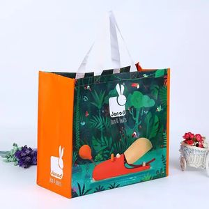Low MOQ Custom Printed Recycle Reusable PP Laminated <strong>Non</strong> <strong>Woven</strong> Tote Shopping <strong>Bags</strong> - Product Image 2