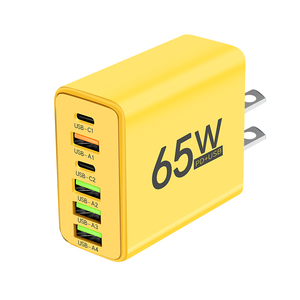 6 puertos 65W PD cargador de pared de carga rápida tipo <span class=keywords><strong>C</strong></span> adaptador de viaje para iPhone 14 15 Pro para Xiaomi 13 Pro para Samsung para Huawei P6 - Product Image 1