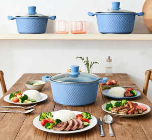 Ensemble de 10 pièces de casseroles, faitouts, poêles à frire et poêles à sauter en aluminium moulé sous pression Zunke - Product Image 5