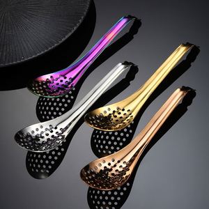Mirror Polished Stainless Steel Caviar Colander <b>Spoon</b> Modern Minimalist Cooking Soup <b>Spoon</b> - Product Image 2