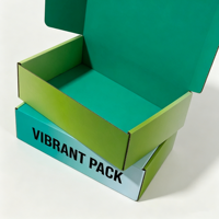 Boîte postale en carton couleur personnalisée imprimée sur mesure pour fabricant OEM, emballage en papier, boîte d'expédition ondulée pour vêtements