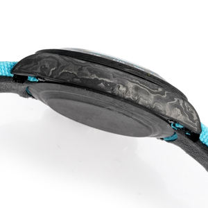 Correa de Nailon de Alta Gama con Textura de Cuero Azul, Duradera, Adecuada para el Uso Diario Informal del Reloj - Product Image 5