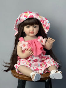 Nouvelle poupée bébé fille réaliste en silicone souple de 55 <span class=keywords><strong>cm</strong></span>, jouet de 22 pouces, princesse, bébé artistique, cadeaux d'anniversaire pour enfants - Product Image 3