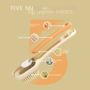 Two-in-One Plastic Shoe & Laundry <b>Brush</b> Household Soft Suede <b>Brush</b> No Shoes - Product Image 2
