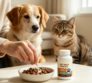 Cápsulas de Cardo Mariano para Mascotas, Suplemento Dietético para el Soporte Hepático de Perros y Gatos, Extracto de Cardo Mariano, Soporte Antioxidante - Product Image 3