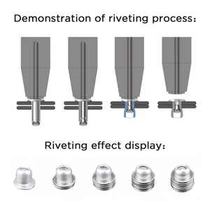 Fabricant de rivets aveugles DIN7337 Rivets aveugles pop en aluminium à tête plate de type ouvert - Product Image 6