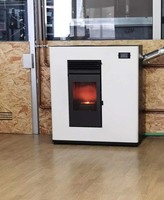 Poêle à granulés de bois gainé 12kw chauffage à air avec ventilation soufflante