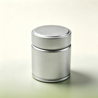 Boîtes rondes en métal de 30-50g |   Vente en gros personnalisable |   Pour le conditionnement de poudre de matcha, de hojicha, de protéines, de grains de café, de poudre de cacao et d'aliments pour animaux de compagnie
