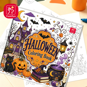 Libro di Pittura ad Acquerello per Bambini a Tema Halloween, Set di <span class=keywords><strong>Disegno</strong></span> Fai-da-Te per Età 2-7 Anni - Product Image 6