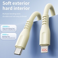 Kabel pengisian daya Cepat PD Tipe C ke mfi, kustomisasi 1m/2m/3m 20w USB C ke mfi untuk iphone