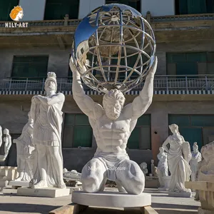 Statua di David in marmo scultura classica a grandezza naturale in pietra naturale intagliata a mano