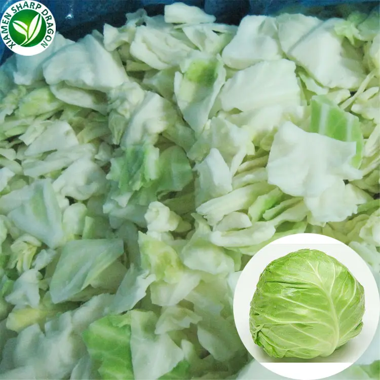 IQF中国緑野菜チャンク冷凍さいの目に切ったキャベツ市場価格