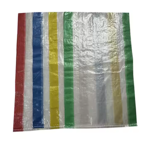 Bolsas tejidas a rayas PP de 25kg y 50kg, superventas, duraderas, resistentes para alimentación, harina de soja, fertilizante, harina, impresión Offset, sellado térmico - Product Image 3