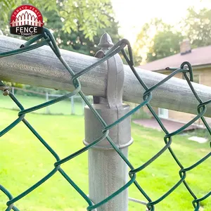 48 Inch Tall Green Vinyl Coated Chain Link Fencing Basketball Fence