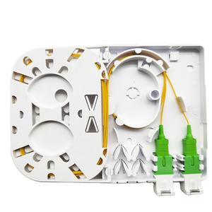 高品質<span class=keywords><strong>2</strong></span>コアFTTH光ファイバー端子光学ボックスプレミアムフェイスプレート付きRoseta最高級光ファイバー装置 - Product Image 1