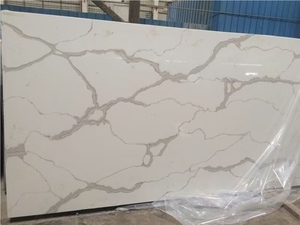 Losas y azulejos de cuarzo blanco Calacatta <span class=keywords><strong>Nuvo</strong></span> para suelo - Product Image 5