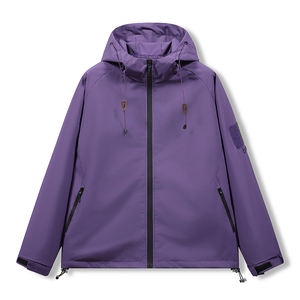 Veste d'extérieur imperméable personnalisée avec logo, veste à capuche courte pour femmes, veste décontractée Joker pour hommes, coupe-vent et respirante - Product Image 4
