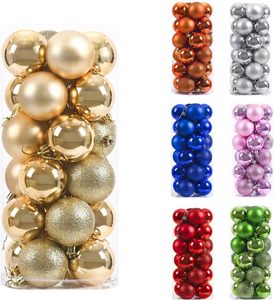 Mini décorations suspendues vendues en usine pour décorations d'arbre 3/4/5/6/8/10cm Décorations de Noël Navidad Ensemble de boules de Noël - Product Image 1
